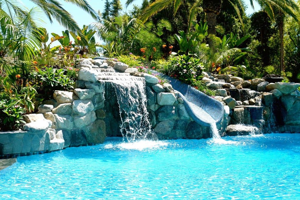 Swimming Pool with Waterfalls